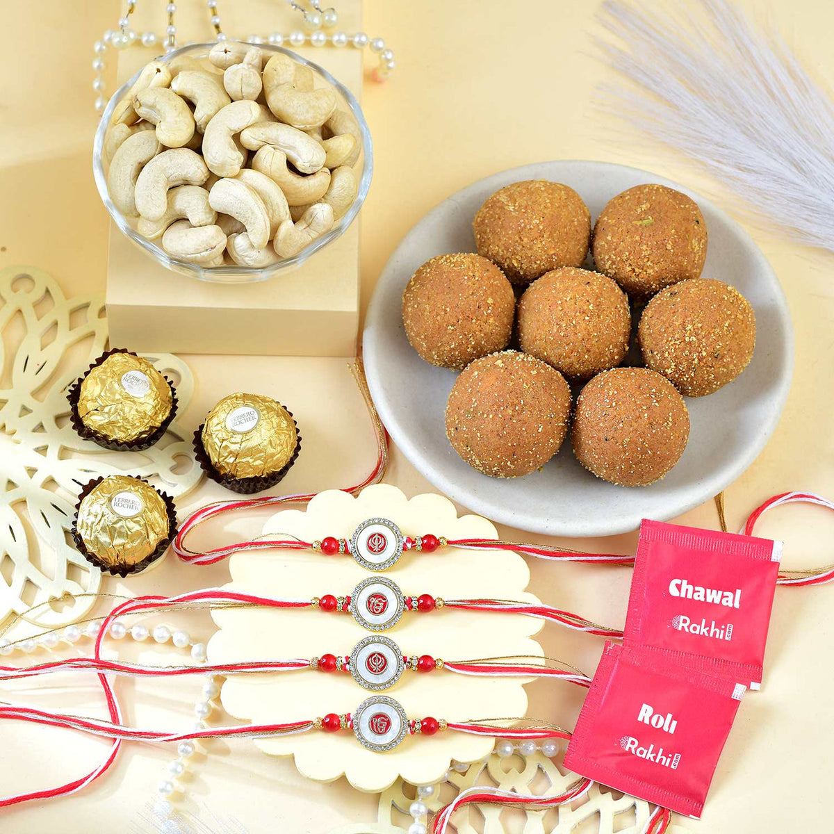 Four Ethnic Punjabi Rakhi Celebration Hamper
