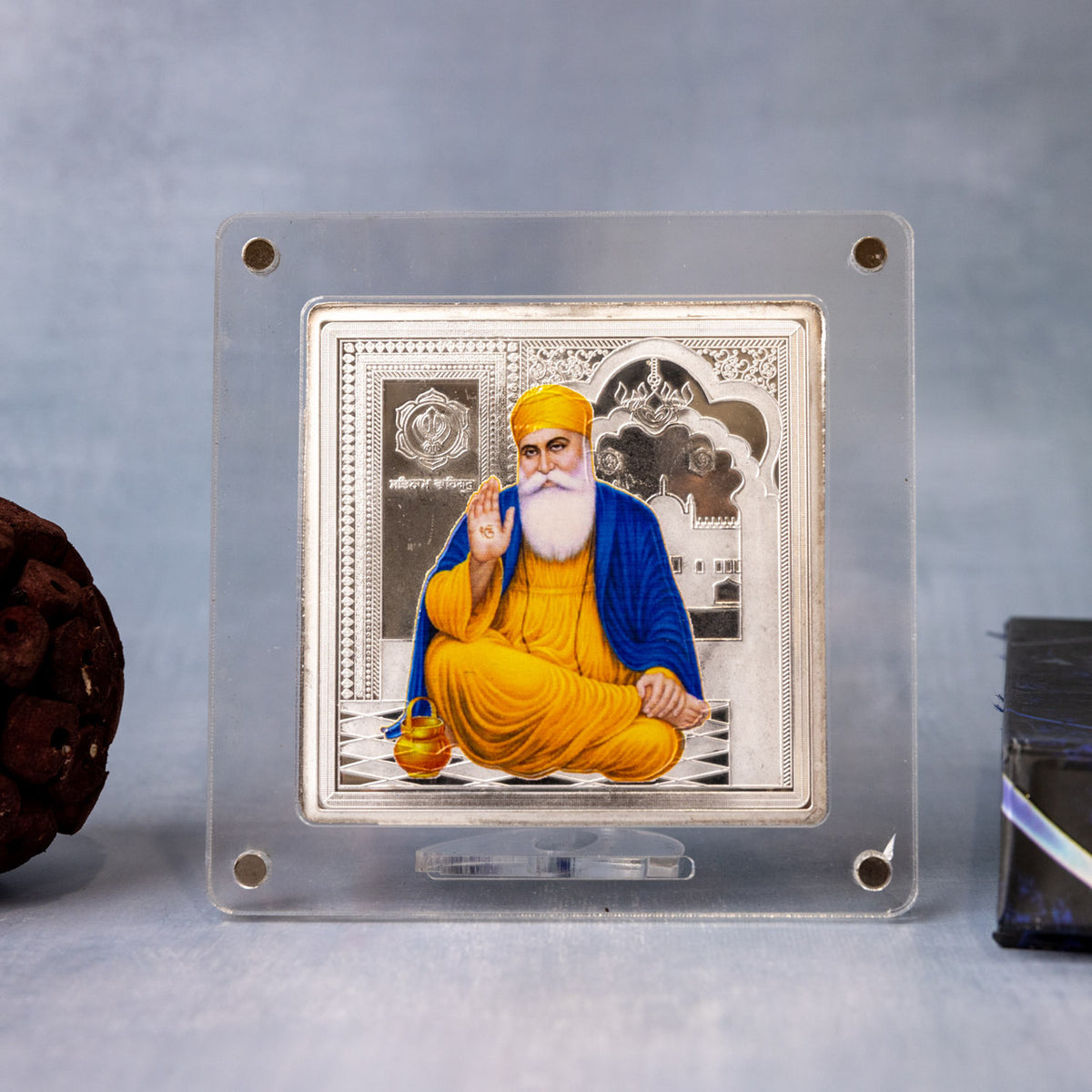 999 Silver Guru Nanak Diwali Gift Frame