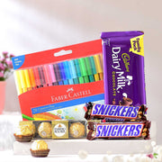 Faber-Castell Colors & Chocolate Gift Set